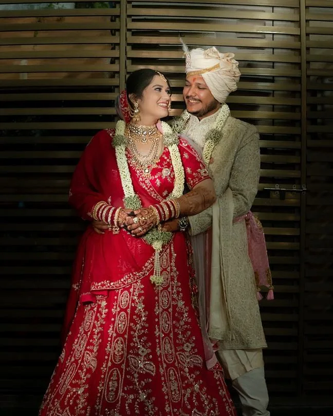 Bride and groom sharing a quiet moment together